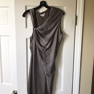 Helmut Lang silk asymmetric dress